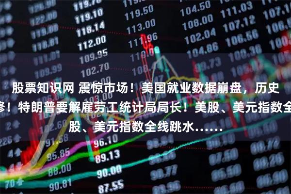 股票知识网 震惊市场！美国就业数据崩盘，历史数据大幅下修！特朗普要解雇劳工统计局局长！美股、美元指数全线跳水……