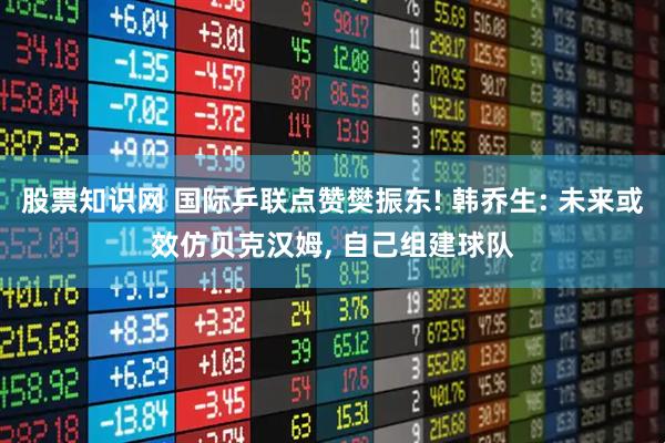 股票知识网 国际乒联点赞樊振东! 韩乔生: 未来或效仿贝克汉姆, 自己组建球队